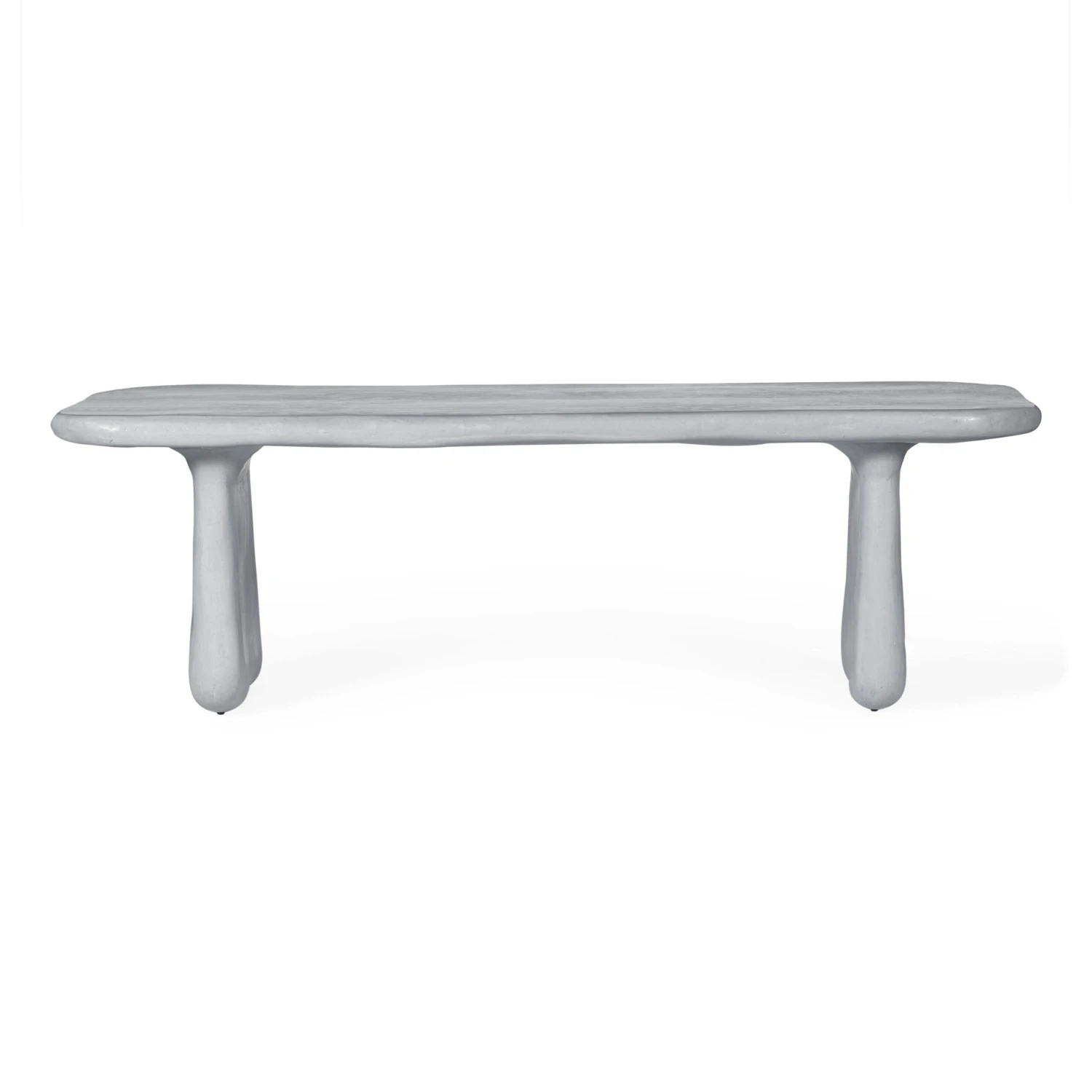 Athen Grey Faux Stone Indoor / Outdoor 95" Rectangular Dining Table 3 Athen Grey Faux Stone Indoor / Outdoor 95" Rectangular Dining Table - Image 3