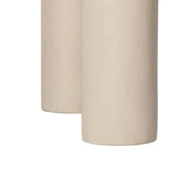 Barbara Cream Textured Indoor / Outdoor 47" Round Dining Table -TOV Furniture Store TOV D18646.media .04