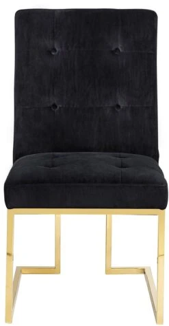 Akiko Black Velvet Chair - Set Of 2 -TOV Furniture Store TOV D2052.media .04