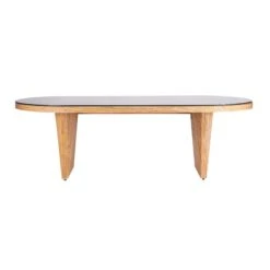 Caren Natural Rattan And Glass 95" Oval Dining Table -TOV Furniture Store TOV D21025.media .03