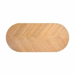 Caren Natural Rattan And Glass 95" Oval Dining Table -TOV Furniture Store TOV D21025.media .04