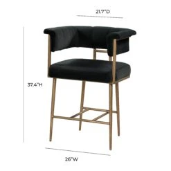 Astrid Velvet Stool -TOV Furniture Store TOV D44025.media .09 b5865af8 b53d 4446 a607 b45cd2482687