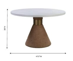 Rishi Rope 48" Round Dining Table 20 Rishi Rope 48" Round Dining Table -TOV Furniture Store TOV D44050.media .07 266f89e9 e29b 4c1e b1fb fa3173df8894