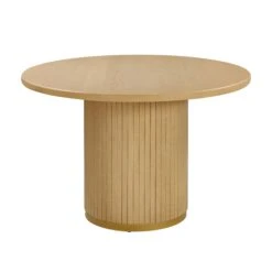 Chelsea Oak Wood 47" Round Dining Table