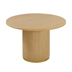 Chelsea Oak Wood 47" Round Dining Table 17 Chelsea Oak Wood 47" Round Dining Table -TOV Furniture Store TOV D44123 2