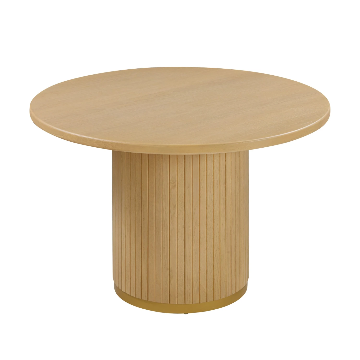 Chelsea Oak Wood 47" Round Dining Table 3 Chelsea Oak Wood 47" Round Dining Table - Image 3