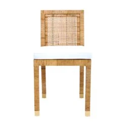 Amara Rattan Performance Fabric Dining Chair 12 Amara Rattan Performance Fabric Dining Chair -TOV Furniture Store TOV D44150 3