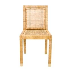 Amara Rattan Performance Fabric Dining Chair 13 Amara Rattan Performance Fabric Dining Chair -TOV Furniture Store TOV D44150 4