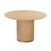 Akiba Natural Ash & Rattan 47" Round Dining Table