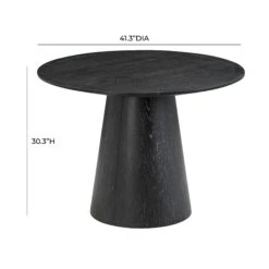 Sahara Black Oak 41" Round Dining Table 12 Sahara Black Oak 41" Round Dining Table -TOV Furniture Store TOV D54225.media .06 64e4844f 3879 4694 a47f e93fc55e6cf2