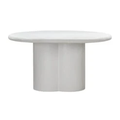 Elika Faux Plaster Indoor / Outdoor 59" Round Dining Table -TOV Furniture Store TOV D54232.media .03