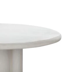 Elika Faux Plaster Indoor / Outdoor 59" Round Dining Table -TOV Furniture Store TOV D54232.media .06