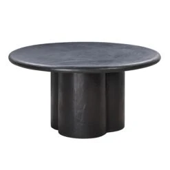 Elika Faux Plaster Indoor / Outdoor 59" Round Dining Table -TOV Furniture Store TOV D54233.media .01
