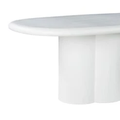 Elika Faux Plaster Indoor / Outdoor 80" Oval Dining Table -TOV Furniture Store TOV D54234.media .06