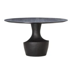 Gevra Black Acacia & Faux Plaster 54" Round Dining Table -TOV Furniture Store TOV D54245.media .03 1ea2a452 0a1c 44e5 a000 12c6ad278728