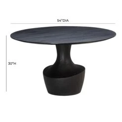 Gevra Black Acacia & Faux Plaster 54" Round Dining Table -TOV Furniture Store TOV D54245.media .07 89c94eb8 ed8d 450a 9c98 dbd9bf83bd62