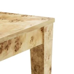 Brandyss Natural Burl 90" Rectangular Dining Table -TOV Furniture Store TOV D54287.media .05
