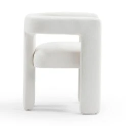Sloane Bone White Upcycled Fabric Chair -TOV Furniture Store TOV D54350.media .03