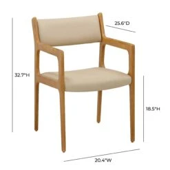 Ari Cream Performance Vegan Leather Dining Chair - Set Of 2 15 Ari Cream Performance Vegan Leather Dining Chair - Set Of 2 -TOV Furniture Store TOV D54353 D