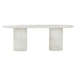 Brut Concrete Patterned Indoor/Outdoor 86" Oval Dining Table -TOV Furniture Store TOV D54408.media .03