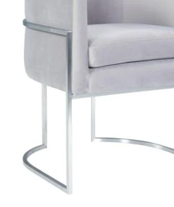 Giselle Velvet Dining Chair With Silver Base By Inspire Me! Home Decor -TOV Furniture Store TOV D6300.media .05 f5b99f02 a245 4469 be24 b2ea90bb14e6