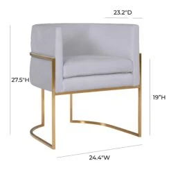 Giselle Velvet Dining Chair With Gold Base By Inspire Me! Home Decor -TOV Furniture Store TOV D6301.media .06 e60e475a 0f5a 4e3d b83c 515b56f27108