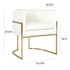 Giselle Velvet Dining Chair With Gold Base By Inspire Me! Home Decor -TOV Furniture Store TOV D6303.media .06 01a514f8 2f2d 4334 a2bb be65292d554a