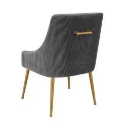 Beatrix Pleated Velvet Side Chair -TOV Furniture Store TOV D6394 3