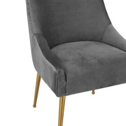 Beatrix Pleated Velvet Side Chair -TOV Furniture Store TOV D6394 4