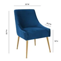 Beatrix Pleated Velvet Side Chair -TOV Furniture Store TOV D6395.media .08 290e27ae e6e0 413e 9cd6 b2fc198910a4