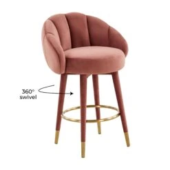 Myla Velvet Swivel Stool -TOV Furniture Store TOV D68239.media .07 eec10c5a ac33 4996 b76c 53cc4984a3dc