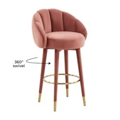 Myla Velvet Swivel Stool -TOV Furniture Store TOV D68240.media .07 5bdcc141 24c0 4039 966a 95f34896a8fa