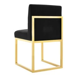 Haute Black Velvet Chair -TOV Furniture Store TOV D68249 3
