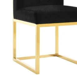 Haute Black Velvet Chair -TOV Furniture Store TOV D68249 4