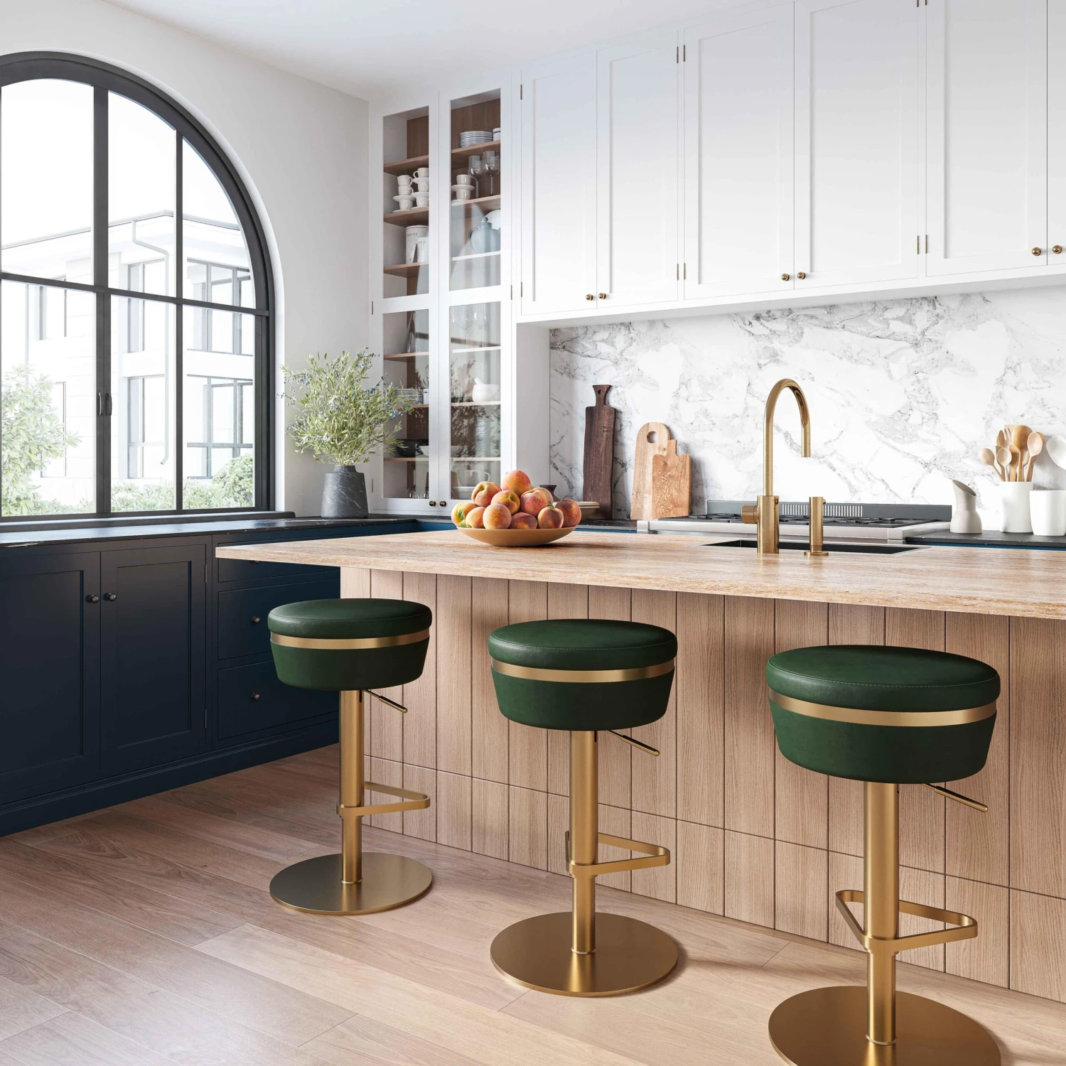 Astro Performance Vegan Leather Adjustable Stool 2 Astro Performance Vegan Leather Adjustable Stool - Image 2