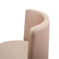 Loosha Cafe Au Lait Performance Vegan Leather And Rose Gold Adjustable Stool -TOV Furniture Store TOV D68299.media .06 45037657 12be 437a 820d b41c2da09539