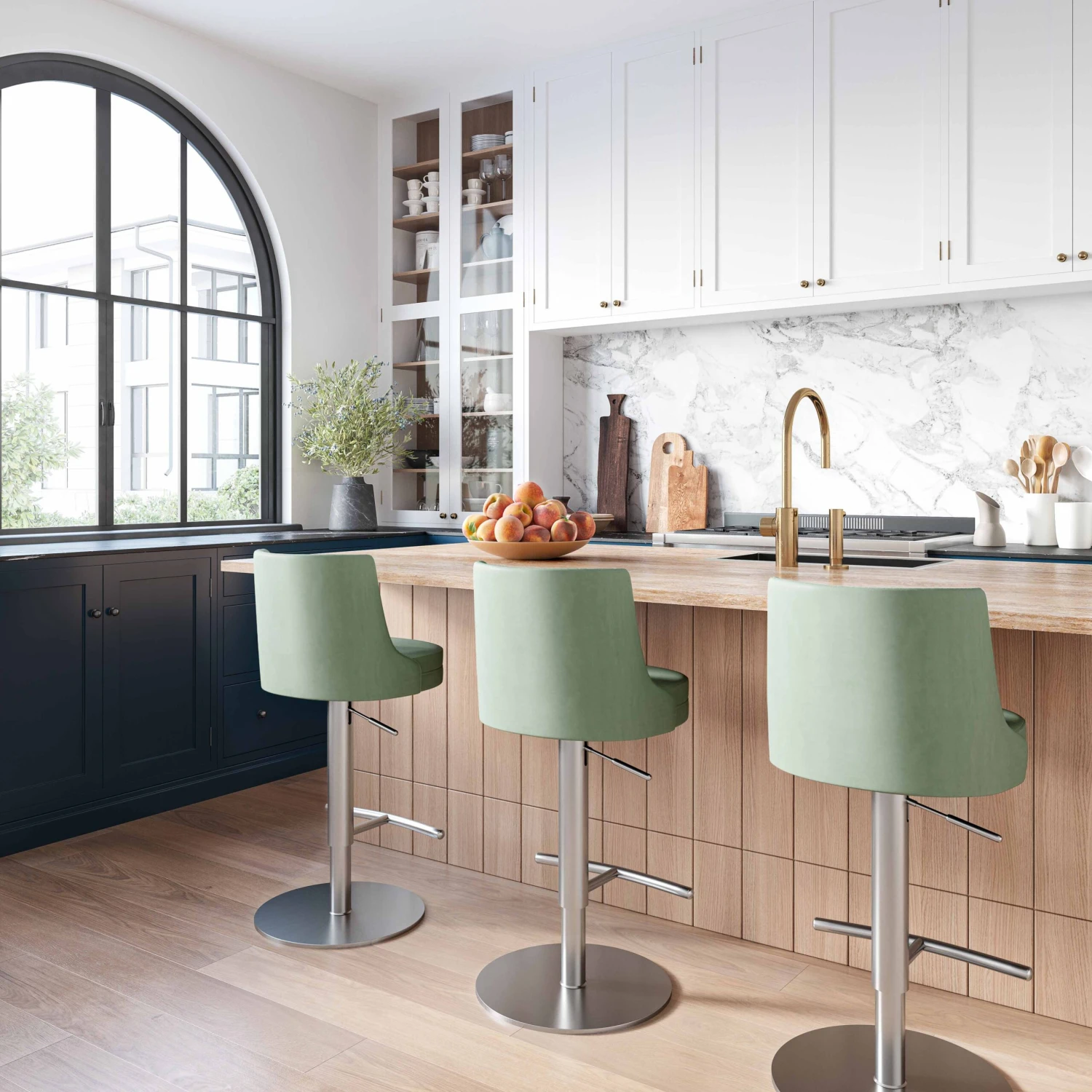 Reagan Performance Vegan Leather Adjustable Stool 2 Reagan Performance Vegan Leather Adjustable Stool - Image 2