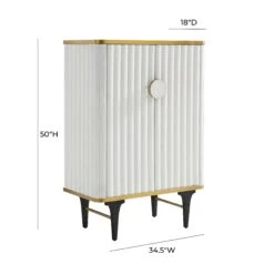 Cordoba Cream Velvet Bar Cabinet -TOV Furniture Store TOV D68440.media .09 d3c6ade7 d54e 4828 a22e 29b8a943490e