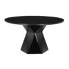 Iris Glass 56" Round Dining Table