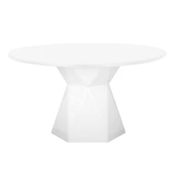 Iris Glass 56" Round Dining Table -TOV Furniture Store TOV D68459.media .01