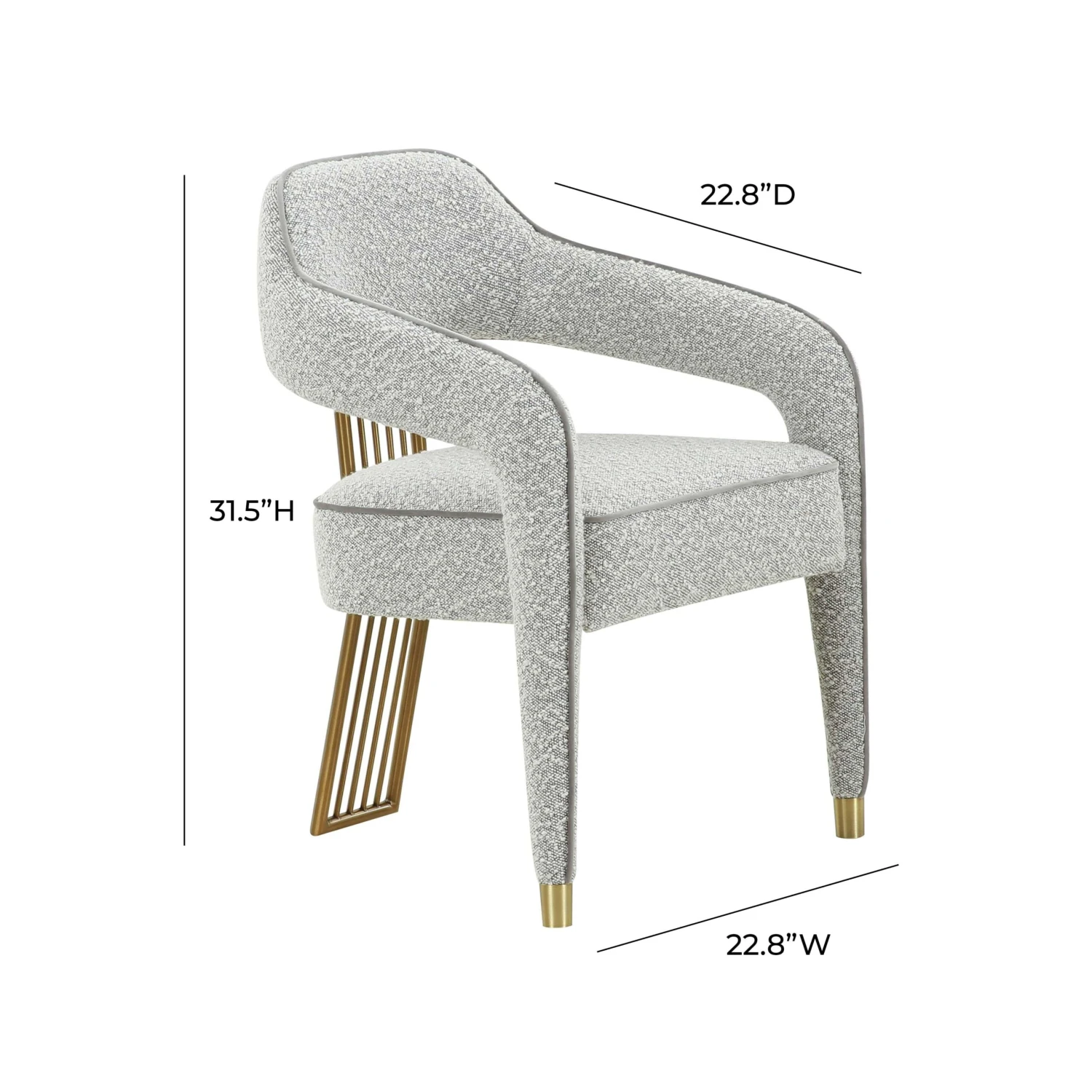 Corralis Performance Boucle Dining Chair 9 Corralis Performance Boucle Dining Chair - Image 9