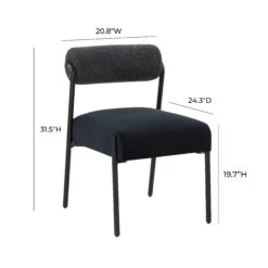 Jolene Velvet Dining Chair - Set Of 2 27 Jolene Velvet Dining Chair - Set Of 2 -TOV Furniture Store TOV D68584 D