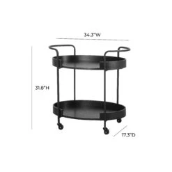 Cyril Black Bar Cart -TOV Furniture Store TOV D68617.media .07 bace037b e526 4dfb a251 263e8eb51eda