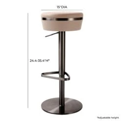 Astro Woven Performance Vegan Leather Adjustable Stool -TOV Furniture Store TOV D68620.media .06