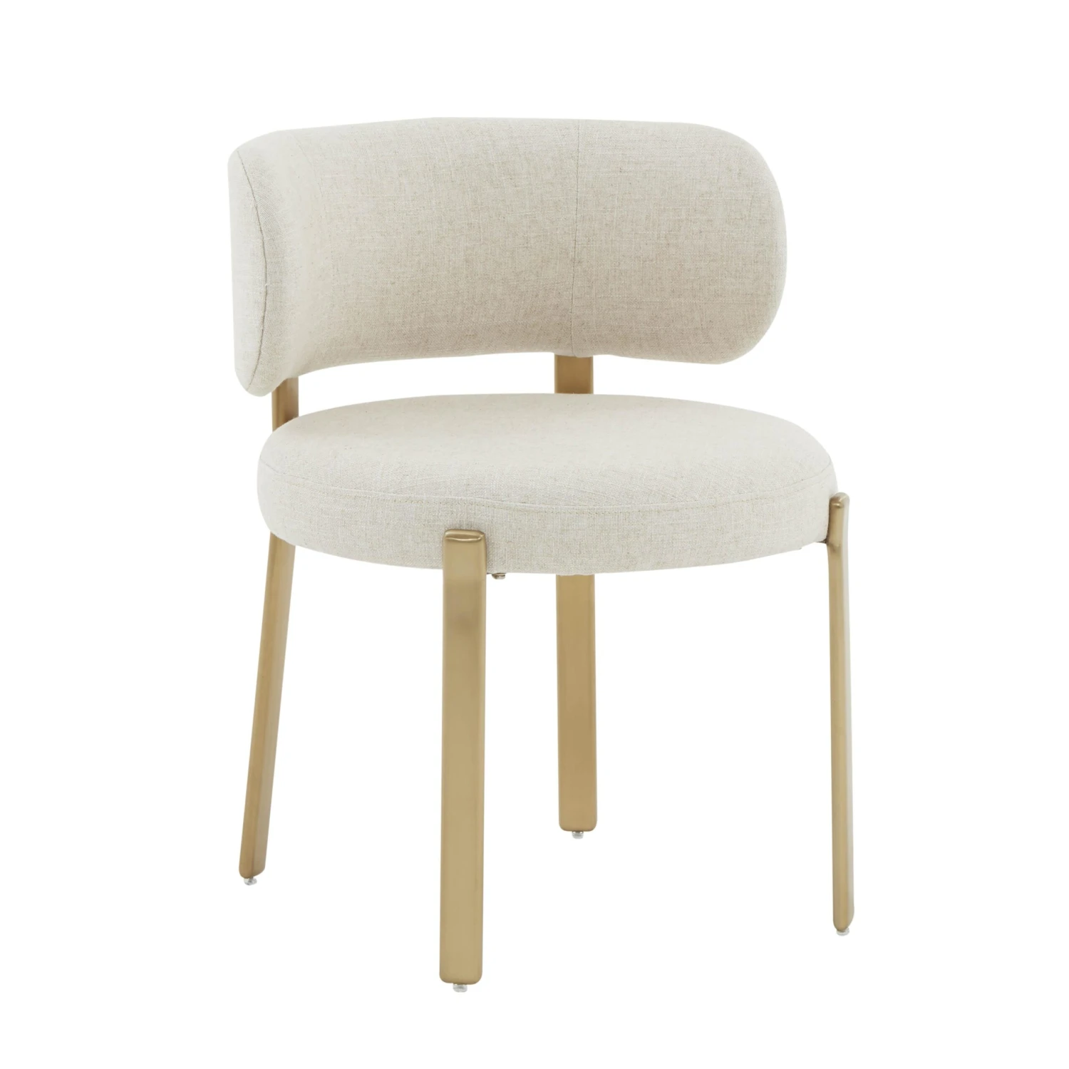 Margaret Cream Performance Linen Dining Chair 1 Margaret Cream Performance Linen Dining Chair