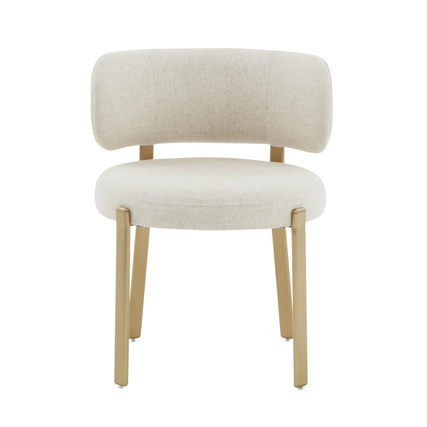 Margaret Cream Performance Linen Dining Chair 3 Margaret Cream Performance Linen Dining Chair - Image 3