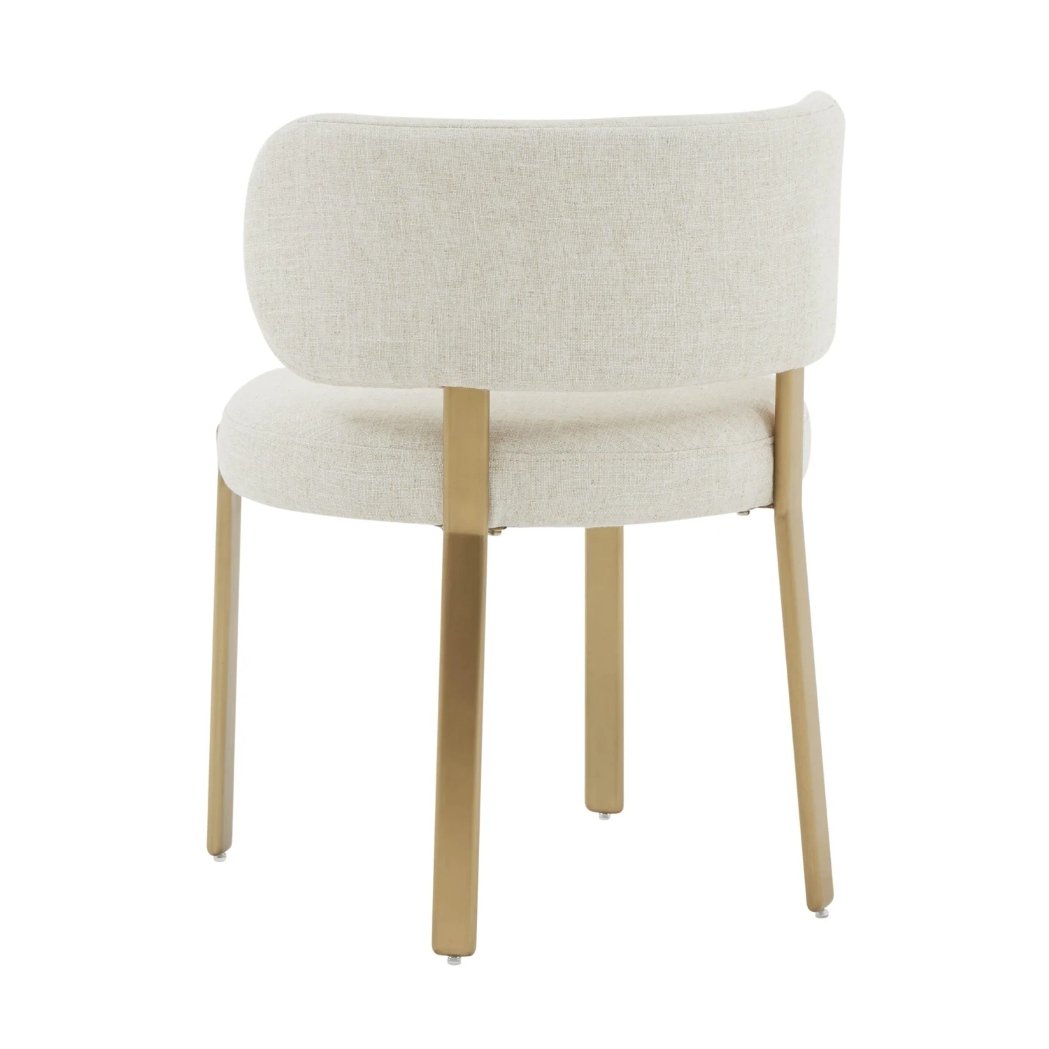 Margaret Cream Performance Linen Dining Chair 4 Margaret Cream Performance Linen Dining Chair - Image 4