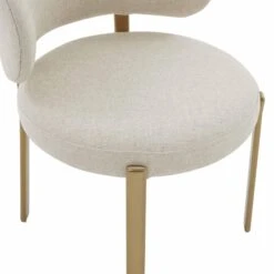 Margaret Cream Performance Linen Dining Chair 10 Margaret Cream Performance Linen Dining Chair -TOV Furniture Store TOV D68650.media .05