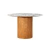 Tamara Marble Ceramic 47" Round Dinette Table