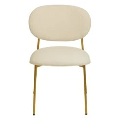 McKenzie Cream Boucle & Performance Vegan Leather Stackable Dining Chair - Set Of 2 12 McKenzie Cream Boucle & Performance Vegan Leather Stackable Dining Chair - Set Of 2 -TOV Furniture Store TOV D68703.media .03